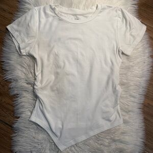 Classic White Women's Asymmetrical T-Shirt